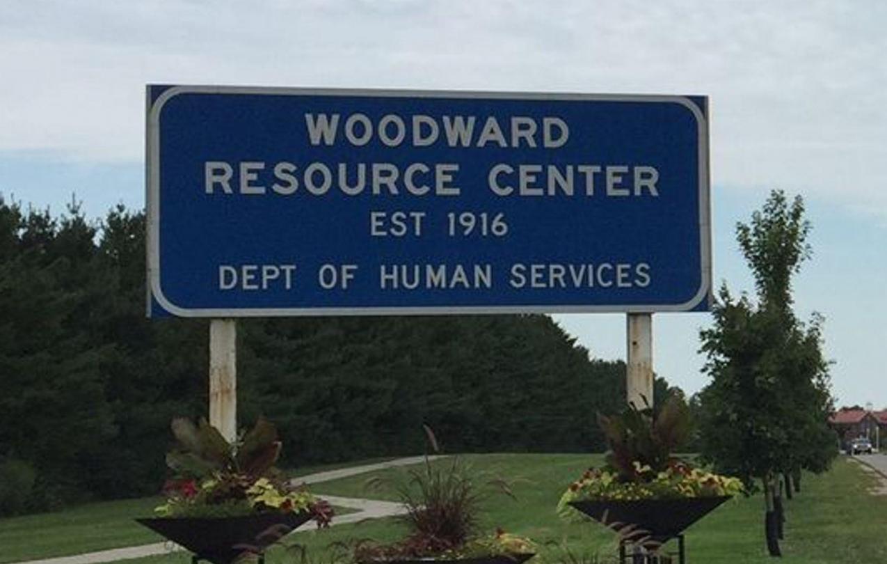 woodward resource center sign