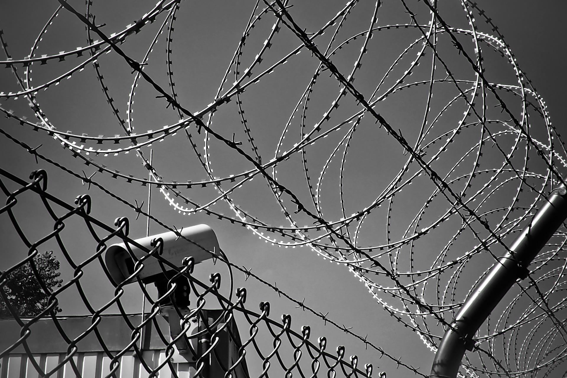 image of barbed wire fence